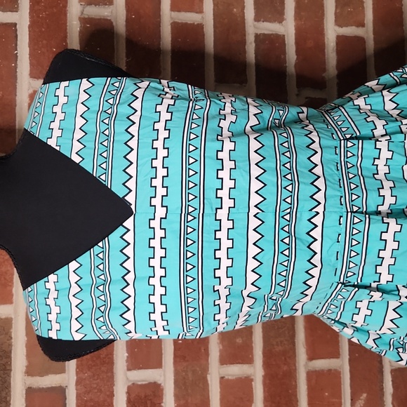 Cynthia Rowley blue fit and flare dress, size 8 - Picture 2 of 7